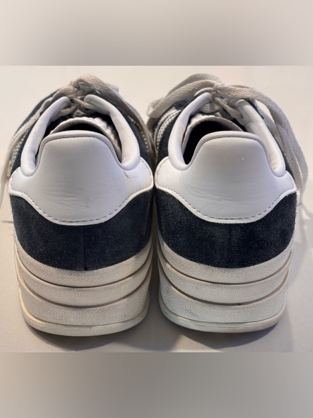 adidas Women’s Size 8.5 Gazelle Bold Navy Suede Sneakers 3 Layer - Picture 5 of 11